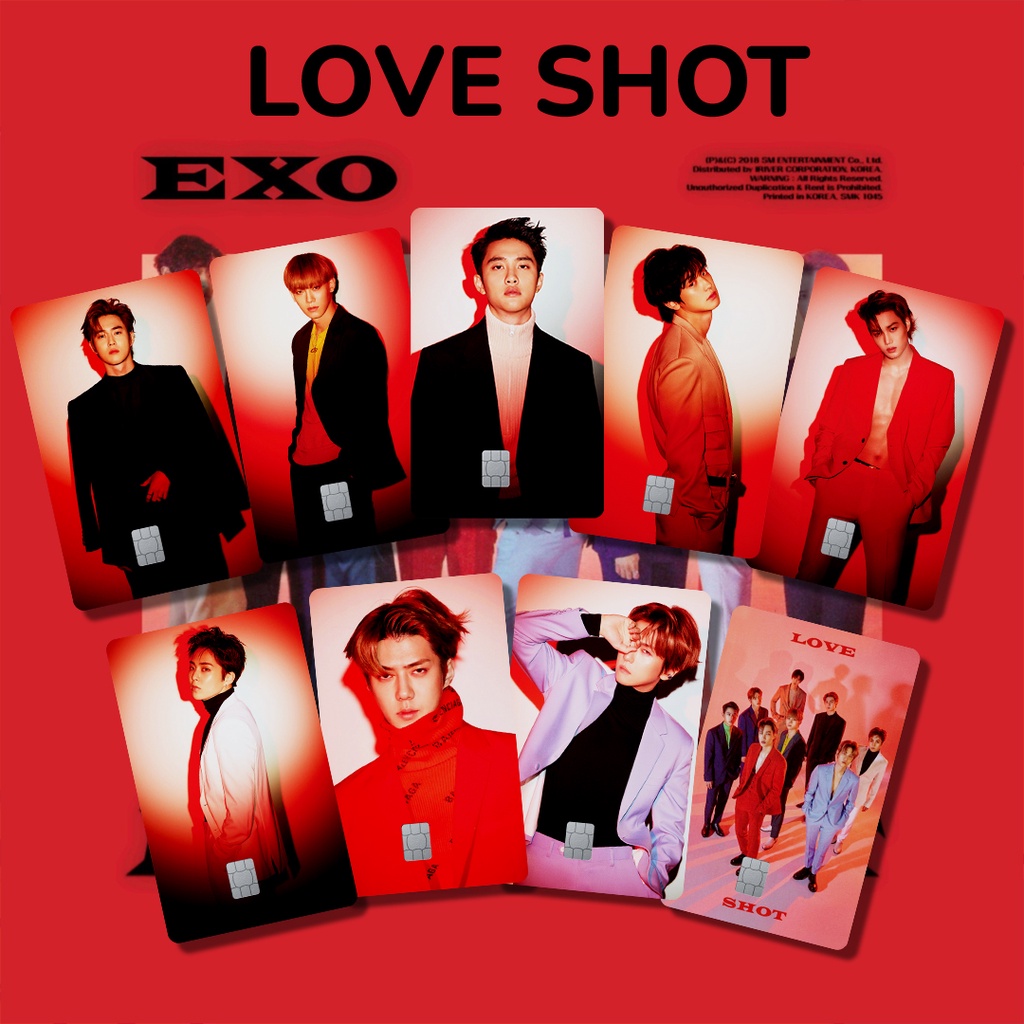 EX0 LOVE SHOT SPECIAL HOLOGRAM LOVE | GARSKIN / STICKER KARTU ATM / SKIN KARTU ATM / DEBIT / CREDIT / EMONEY / FLAZZ | CARDSKINS