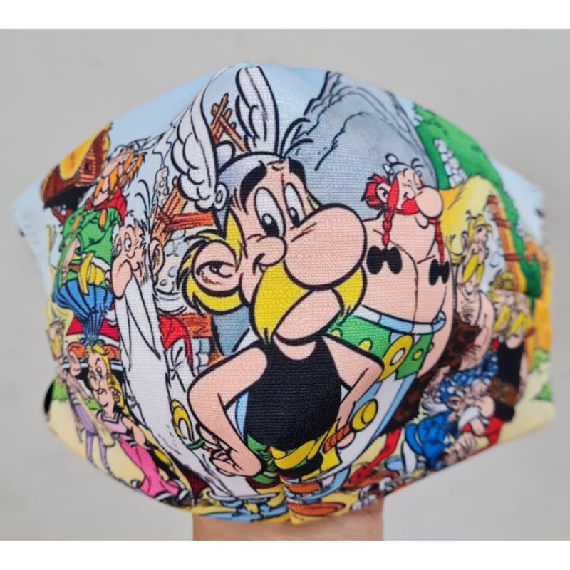 Masker Motif "ASTERIX OBELIX"