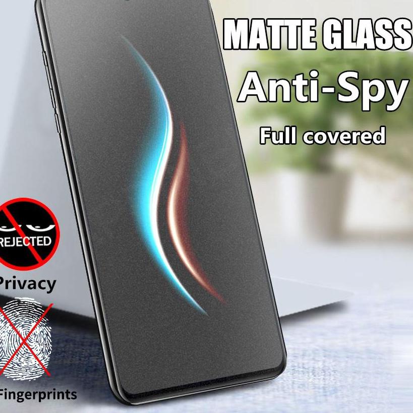 Berkualitas *MATTE SPY * antigores gores kaca hp privasi Privacy Matte fingerprint bekas sidik jari 