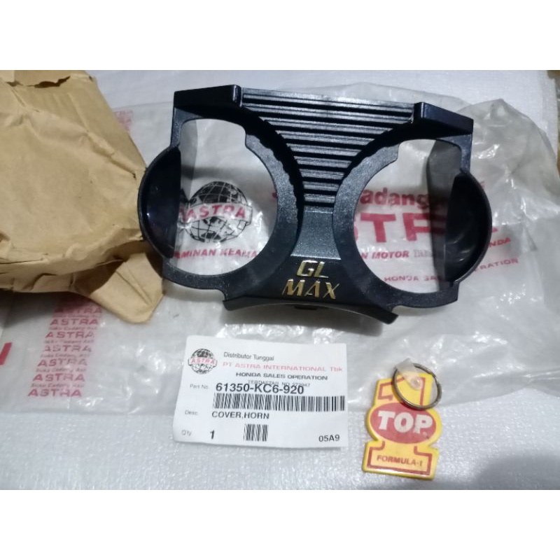 Dasi Cover Tlakson horn bel Headlamp GL Max Neotech Original NOS baru 61350-KC6-920