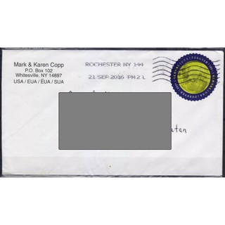 

Perangko Filateli L44 usa cover 21.09.2016 To Indonesia