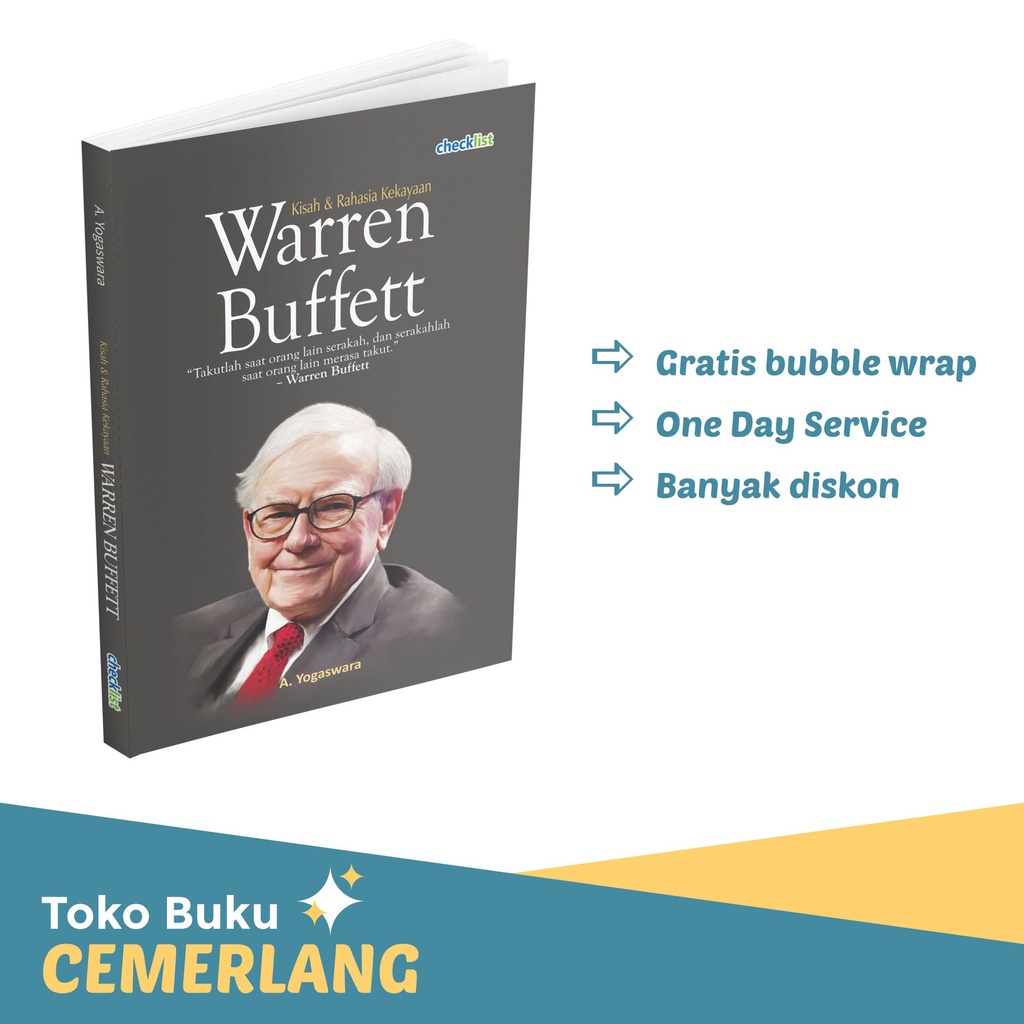 Jual Buku Inspirasi Kisah & Rahasia Kekayaan Warren Buffett | Shopee ...