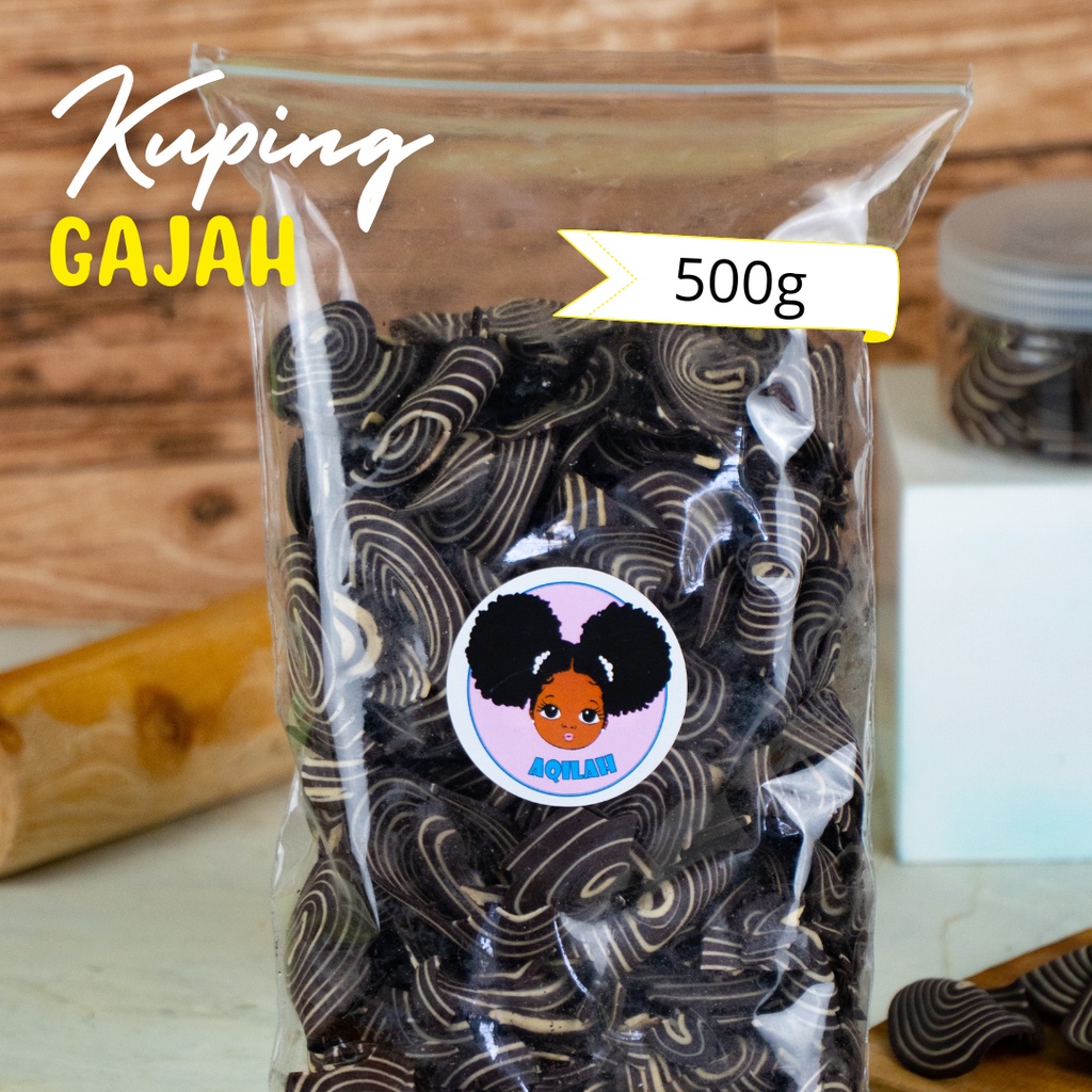 Jual Gram Kuping Gajah Krispi Snack Snak Snac Cemilan Camilan Kue Makanan Ringan Enak Murah