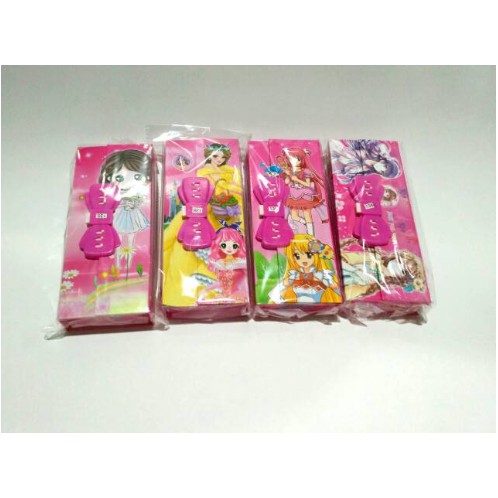 

Kotak Pensil Kode Karakter Hello Kitty- Frozen- Little Pony- Spiderman