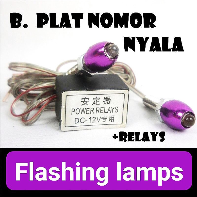 BAUT PLAT NOMOR FLASHING LAMPS