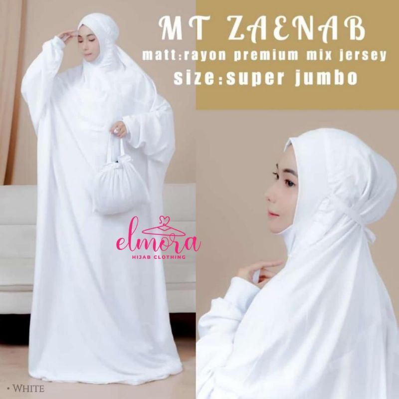 Mukena Terusan Zaenab Ori by Elmora