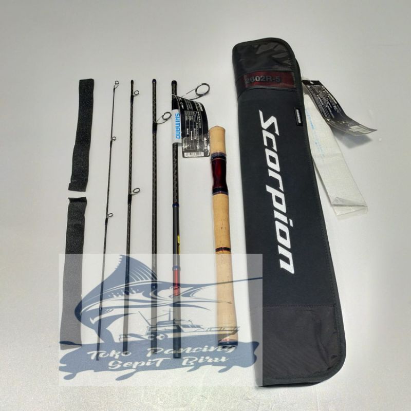 Joran Spinning SHIMANO SCORPION 2602R-5 TRAVEL ROD
