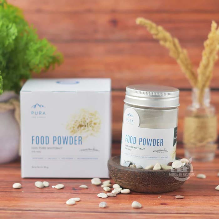 

Pura Food Powder Whitebait - 80 gram Bermutu