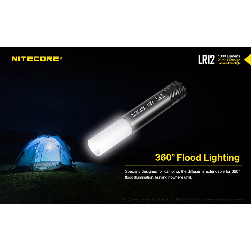 Nitecore Senter Led 2in1 Senter LED Superterang Design Lipstick CREE XP-L HD V6 1000