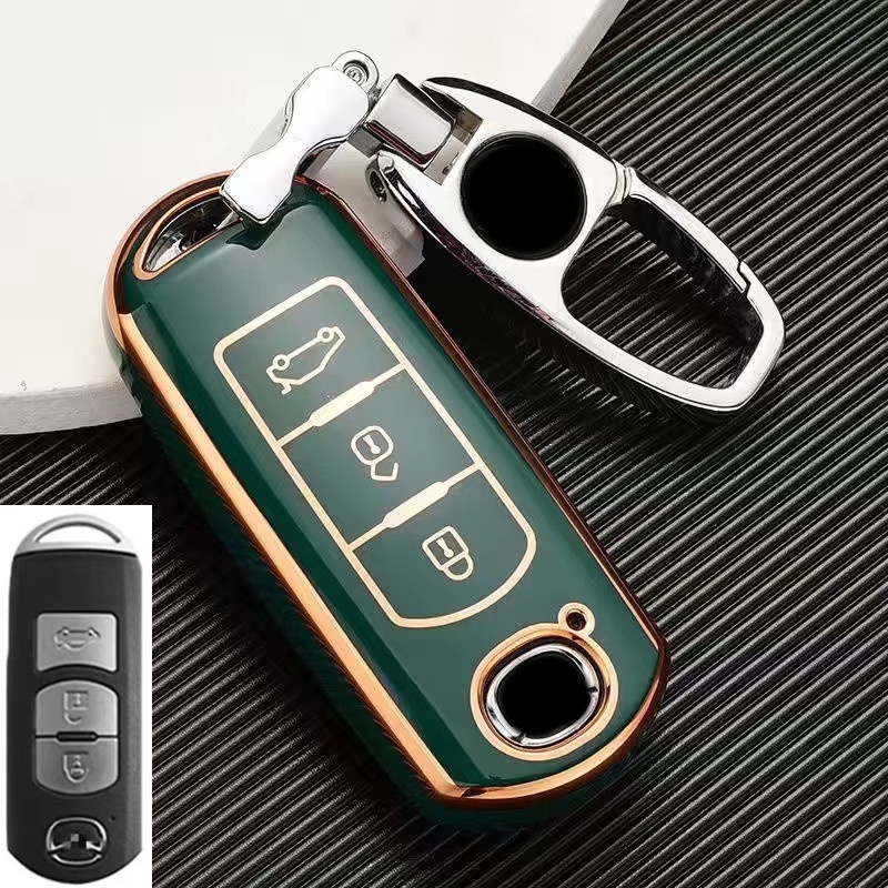 Casing Kunci Mobil Bahan TPU + PC Untuk Mazda 2 3 5 6 2017 CX-4 CX-5 CX-7 CX-9 CX-3 CX 5