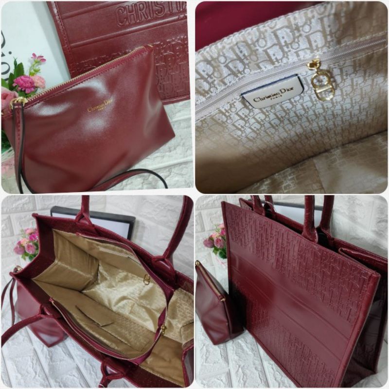 TOTE BAG BAHAN KULIT 2in1 Kode 8913