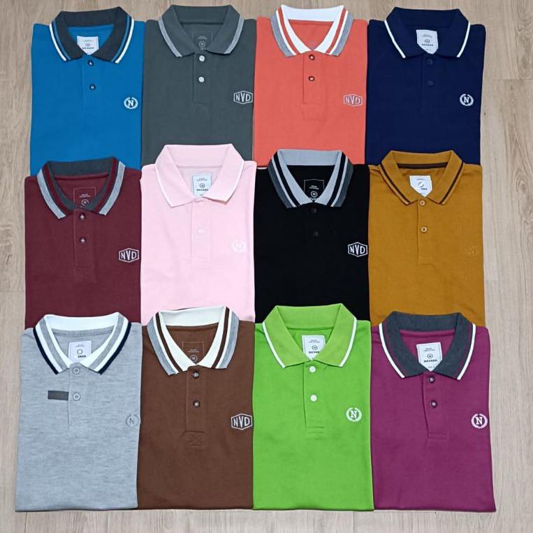 Kerah Nevada Baju Kaos Krah Polo Shirt Pria Dewasa Lengan Pendek Kaos Krah Nevada Original - SRD.02J