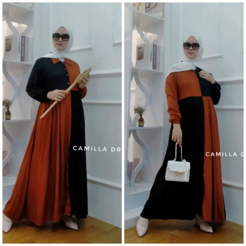 CAMILLA DRESS | GAMIS | DRESS KOMBINASI | MAXI DRESS | GAMIS KOMBINASI