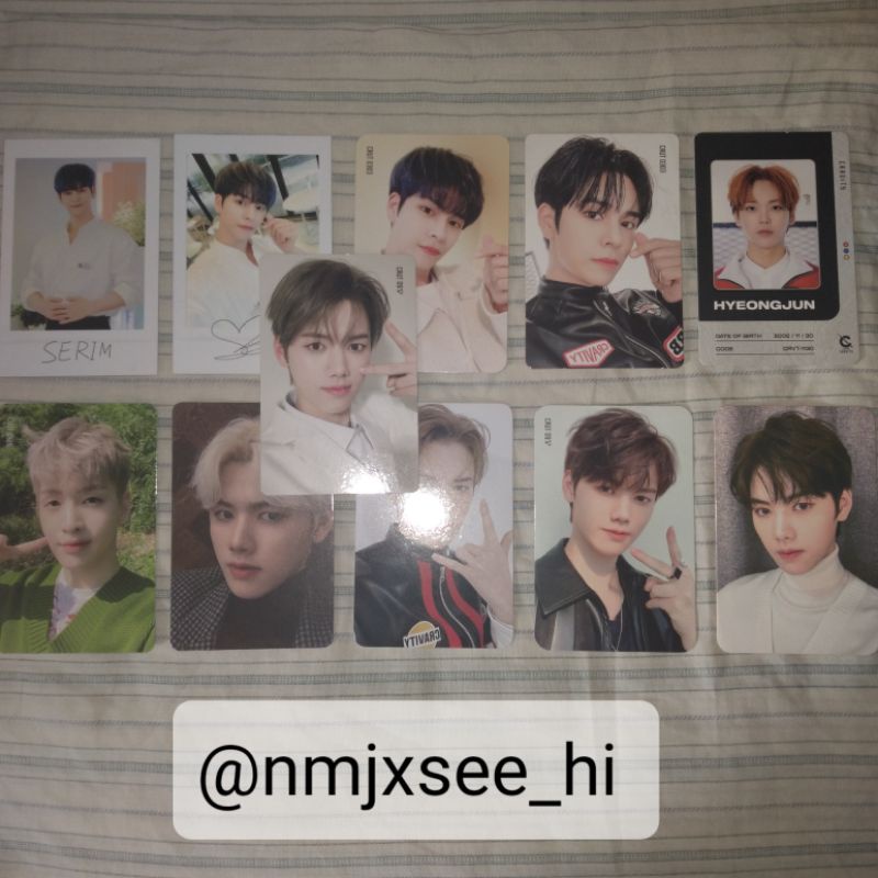 PHOTOCARD PC MINHEE SERIM HYEONGJUN ALLEN