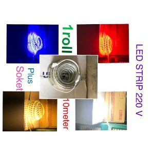 LAMPU LED STRIP 220v 1roll 10meter Termurah