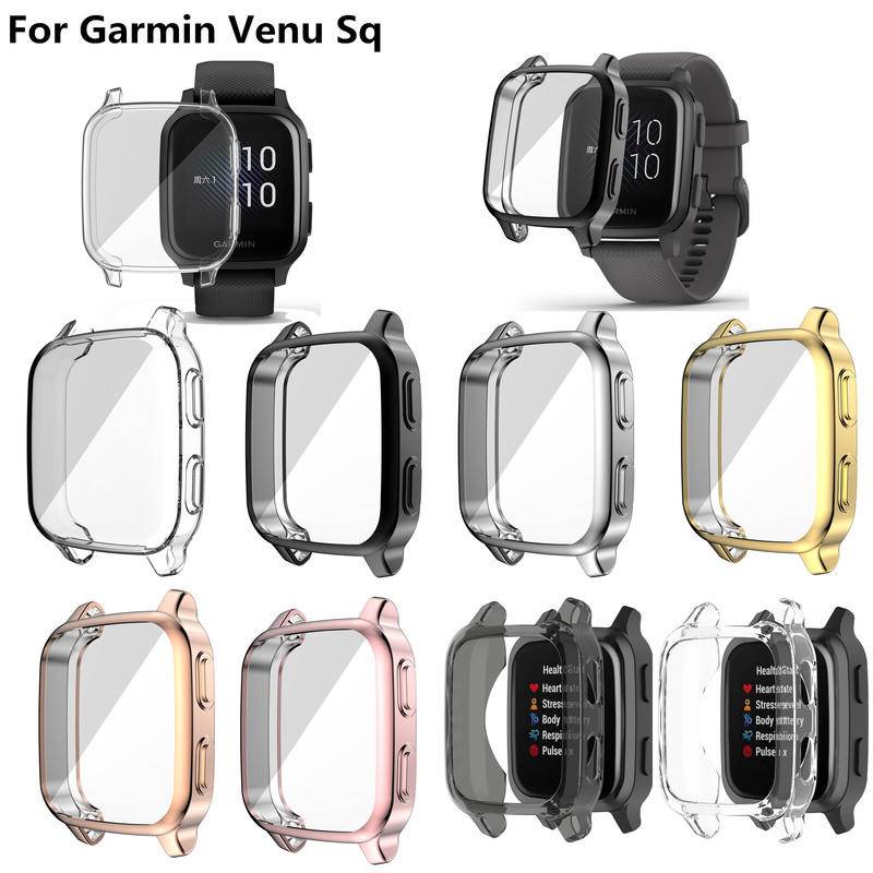 Cover Pelindung Layar Smartwatch Garmin Venu Sq Bahan Tpu Transparan