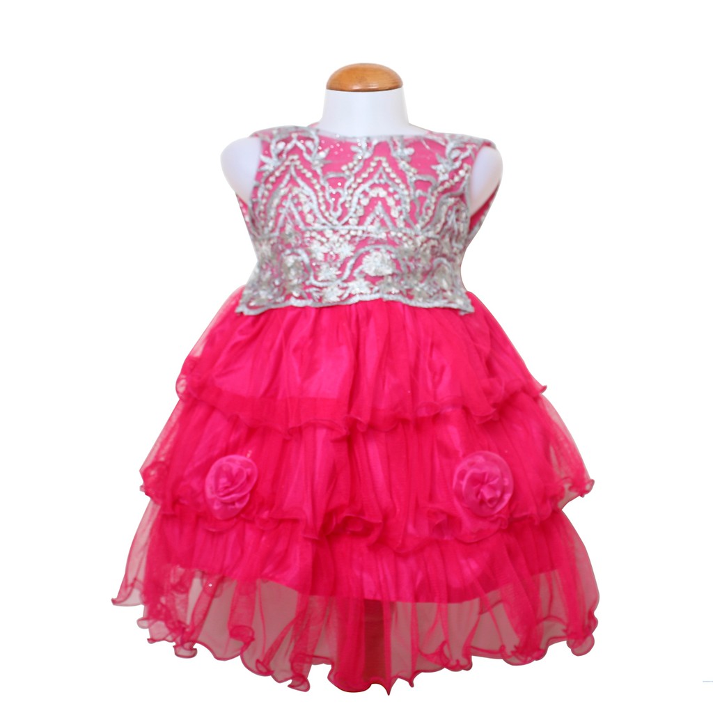 Dress Kids Wanda/Dress Princess Anak Bayi 1-3th/Baju Terusan Dress Pesta Anak Murah/Casual Dress Ana