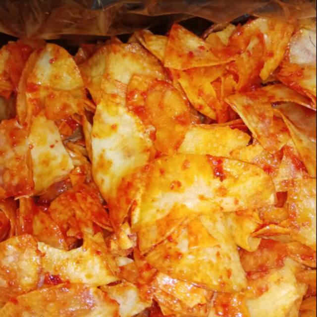 

Keripik singkong pedas manis