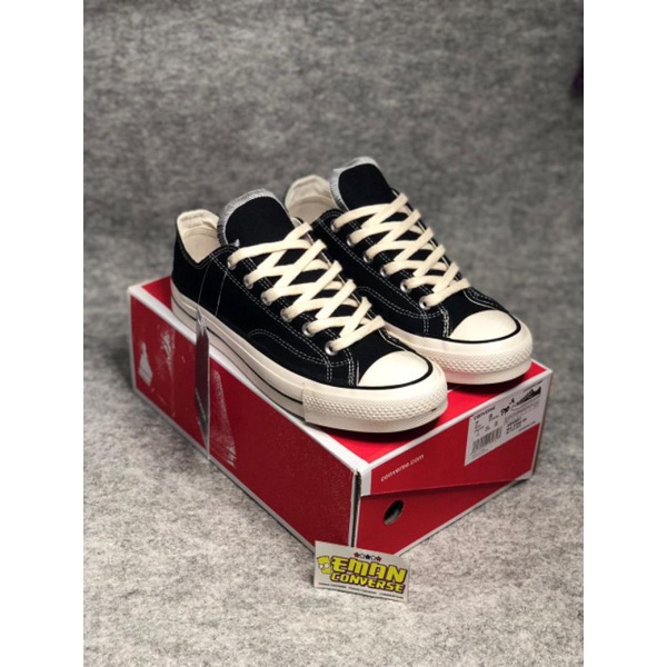 SEPATU CONV3RSEE 70s LOW BLACK WHITE IMPORT MADE IN VIETNAM