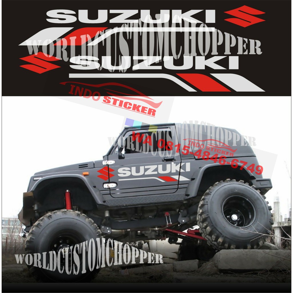 STIKER MOBIL SUZUKI OF ROAD STIKER STICKER MOBIL OFF ROAD KATANA JEEP TERBARU
