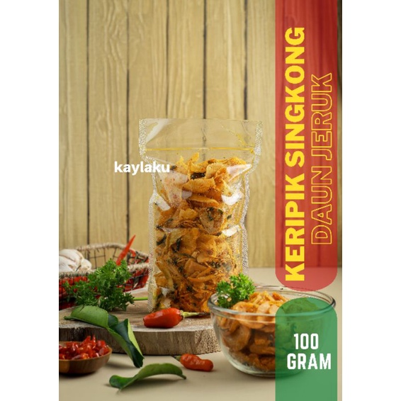 

Keripik singkong / Cemilan Bumbu daun jeruk