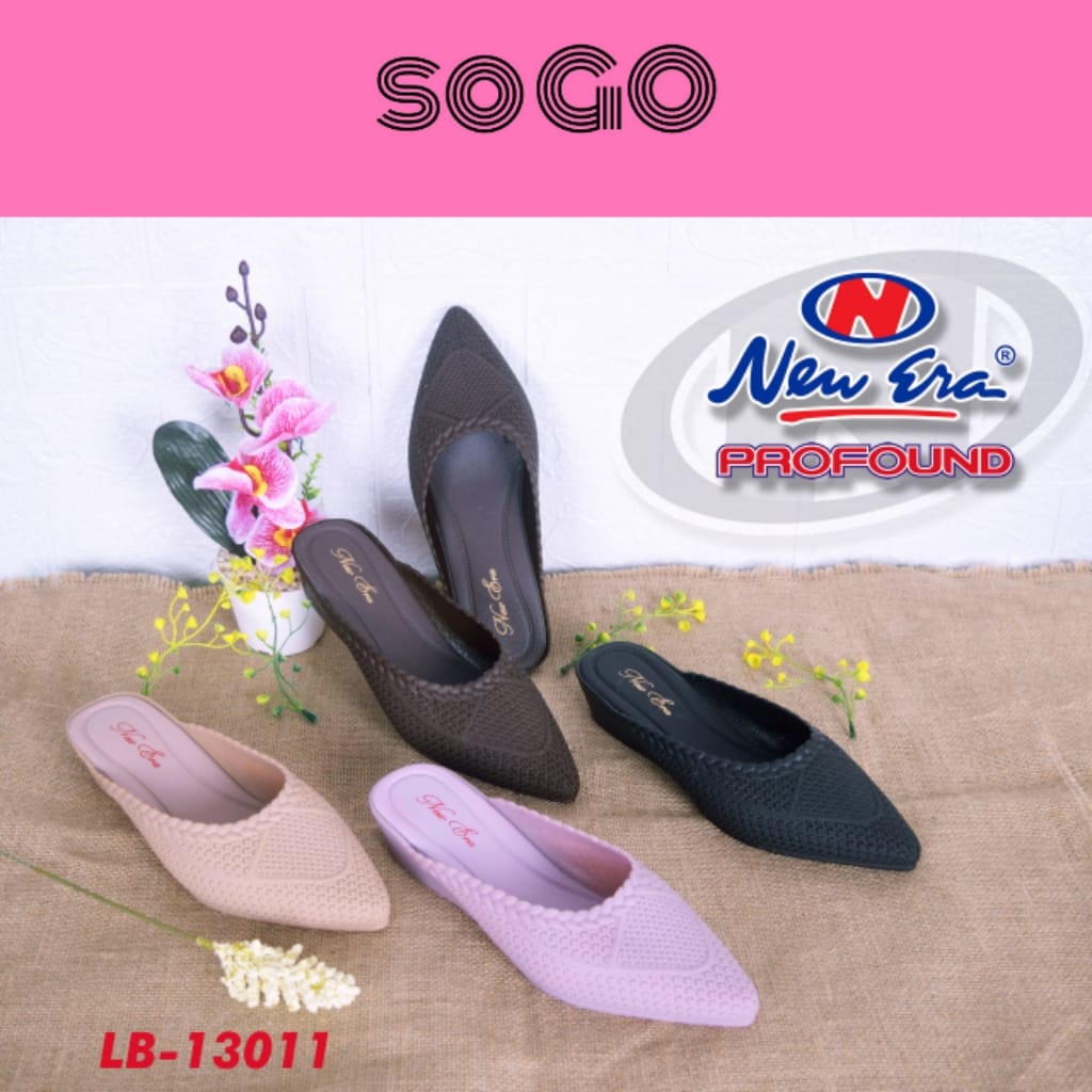sogo NEW ERA LB 13011 Sepatu Sendal Wanita Wedges Selop Karet Jelly Sandal Slop Wanita Terbaru Terlaris