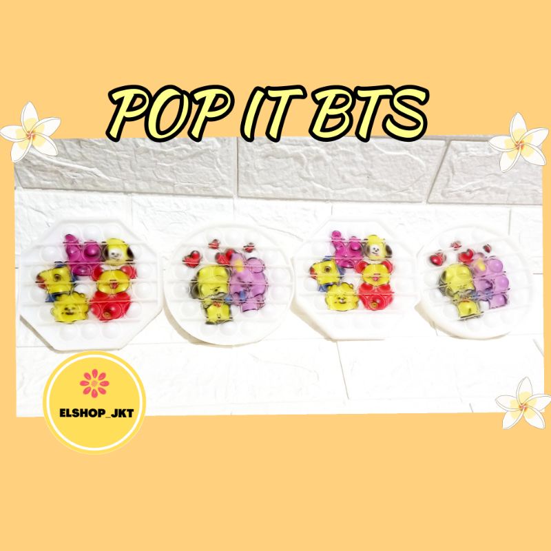 [COD]POP IT BTS DASAR PUTIH /MAINAN ANAK