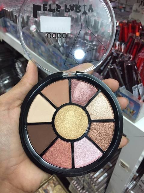 ODBO Lets Party Eyeshadow Palette #OD290 Thailand / Cosmetic / Shimmer Satin Glitter / Matte Natural