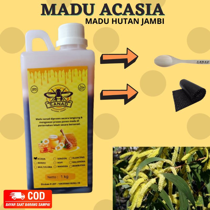 

Madu Murni Asli Acasia 1kg ll Madu Hutan Jambi Akasia Raw Honey