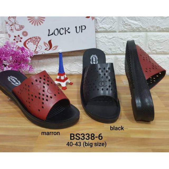  SANDAL  UKURAN  BESAR  BIG SIZE JUMBO WANITA LOCK UP 388 6 