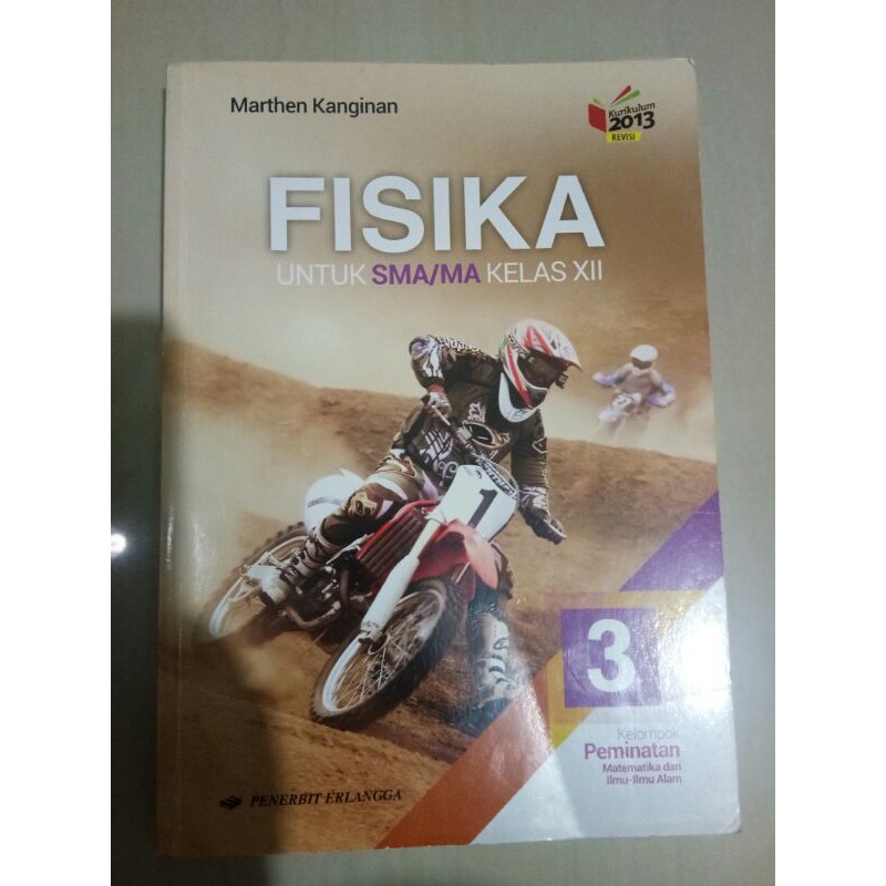 BUKU FISIKA SMA 3 erlangga [ BEKAS ]