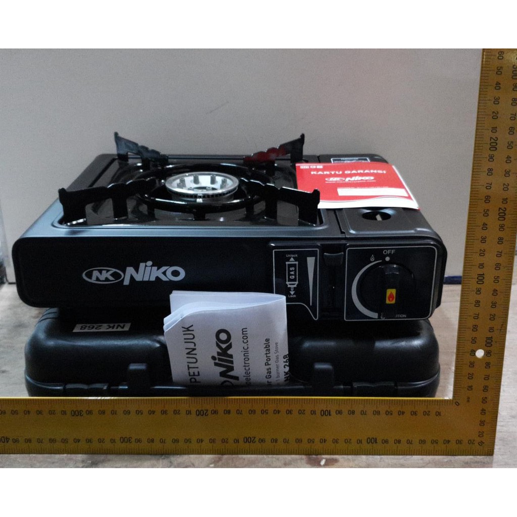  NIKO  Kompor  Gas portable 2 IN1 BISA GAS KALENG BISA GAS 