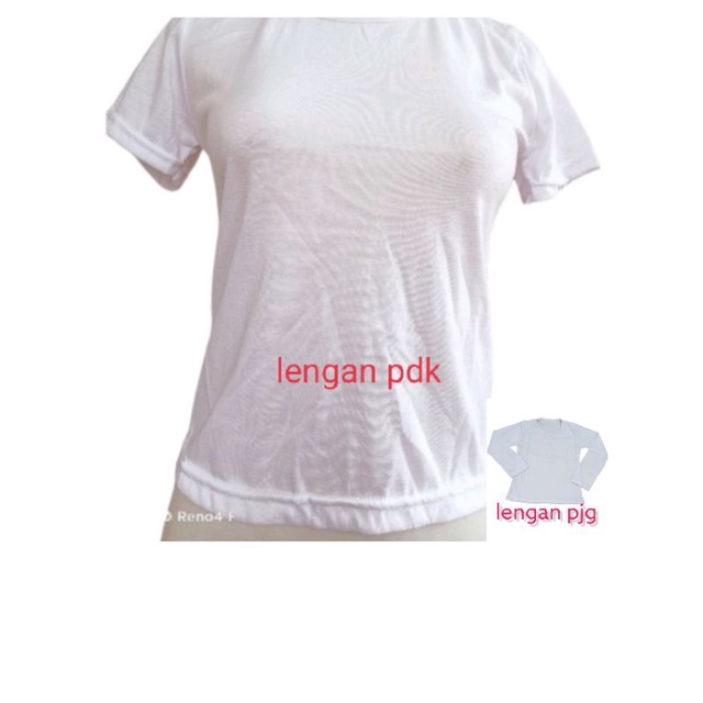 vicavinosurabaya KAOS POLOS WANITA LENGAN PENDEK DAN LENGAN PANJANG/ DALAMAN LENGAN PENDEK