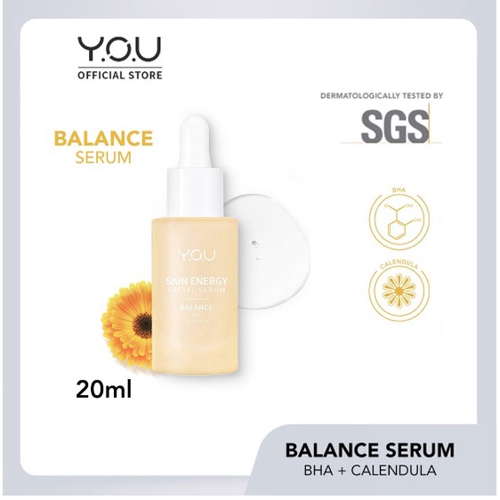 YOU ( Y.O.U ) Skin Energy Balance (BHA + Calendula) Facial Serum