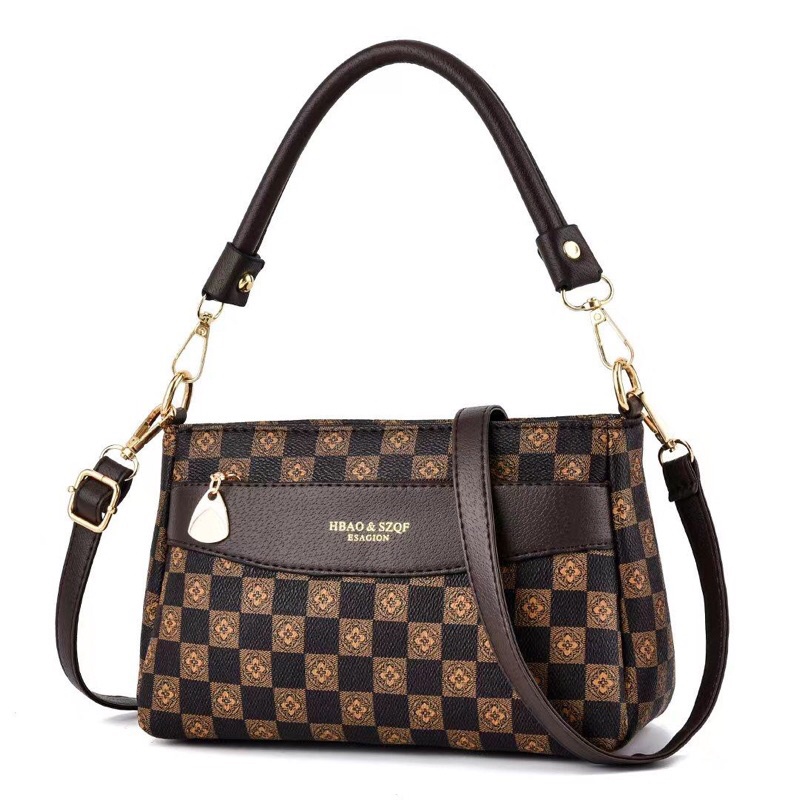 SG3443 syafniegalery tas selempang bahu wanita double strap import