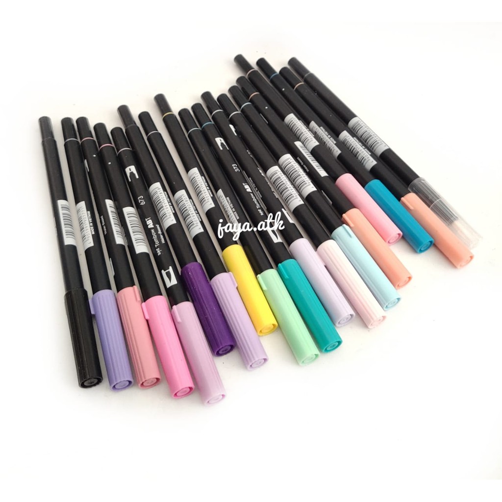 TOMBOW DUAL BRUSH PEN SPIDOL BRUSHPEN ART ABT PASTEL KUAS KALIGRAFI MARKER BULLET JOURNAL BUJO
