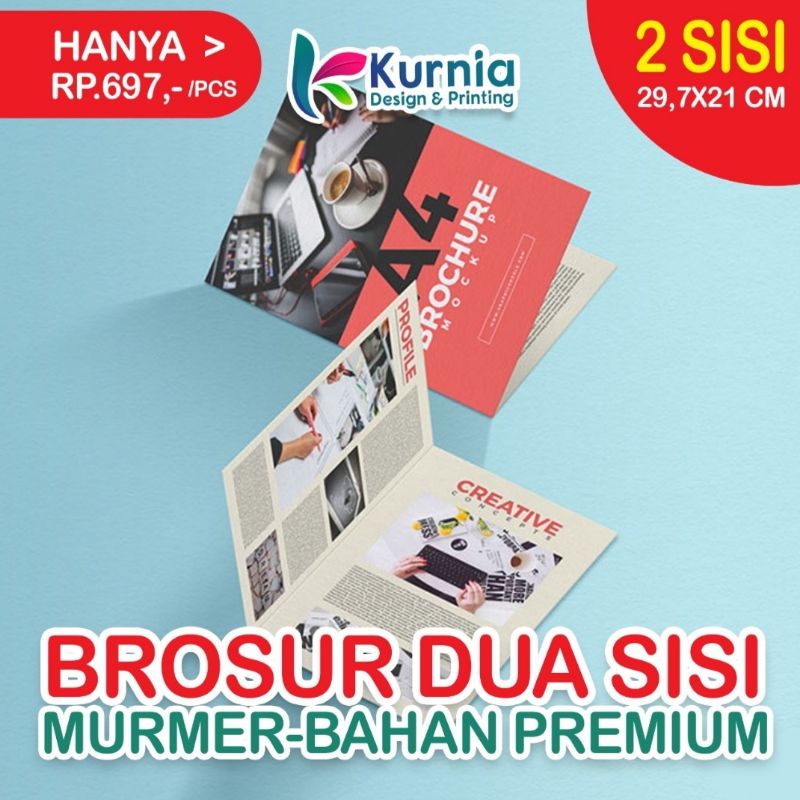 Jual CETAK BROSUR MURAH KUALITAS PREMIUM A4 DUA SISI | Shopee Indonesia