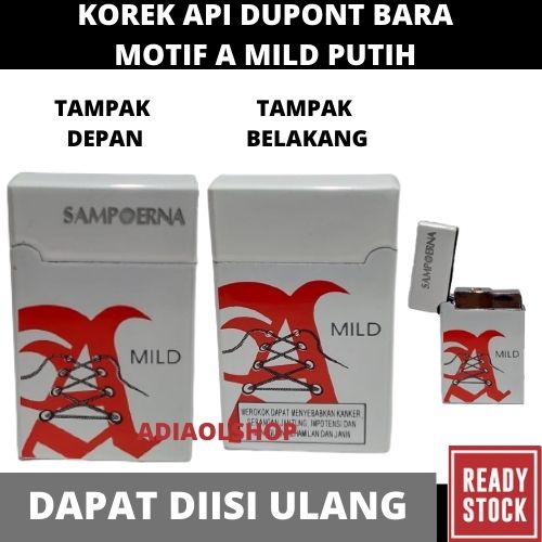 KOREK API DUPONT BARA MOTIF A MILD PUTIH