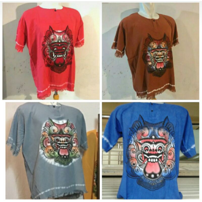 Baju barong Bali Dewasa Polos - Baju atasan Bali barong