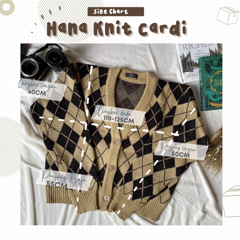 Hana Knit Cardi • Cardigan Rajut Premium