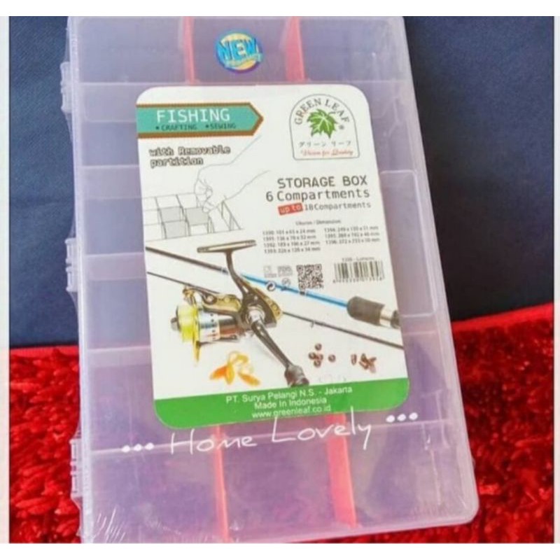 Jual kotak perkakas (18 sekat ) partisi storage Greenleaf (1395 ...