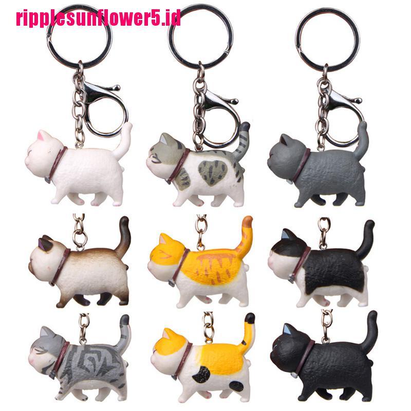 # Kaos T-Shirt Wanita Lengan Pendek Motif Print #Gantungan Kunci Bentuk Kucing Lucu Untuk Anak