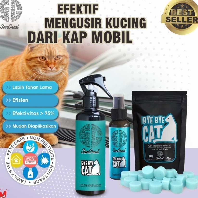 250g Bye Bye Cat Gel Pengusir kucing Usir Kucing Liar Outdoor Kemasan 250gr