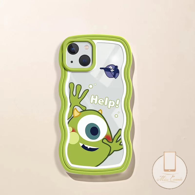 Case OPPO A78 Reno 8T A77 A17 A77s A12 A57 A95 A54 A16E A15 A7 A5s A55 A74 A1K A16 A76 A53 A16K A96 A15s A9 A5 A3s F9 A12E A52 Kartun Lucu Monster University Wavy Edge Soft Cover