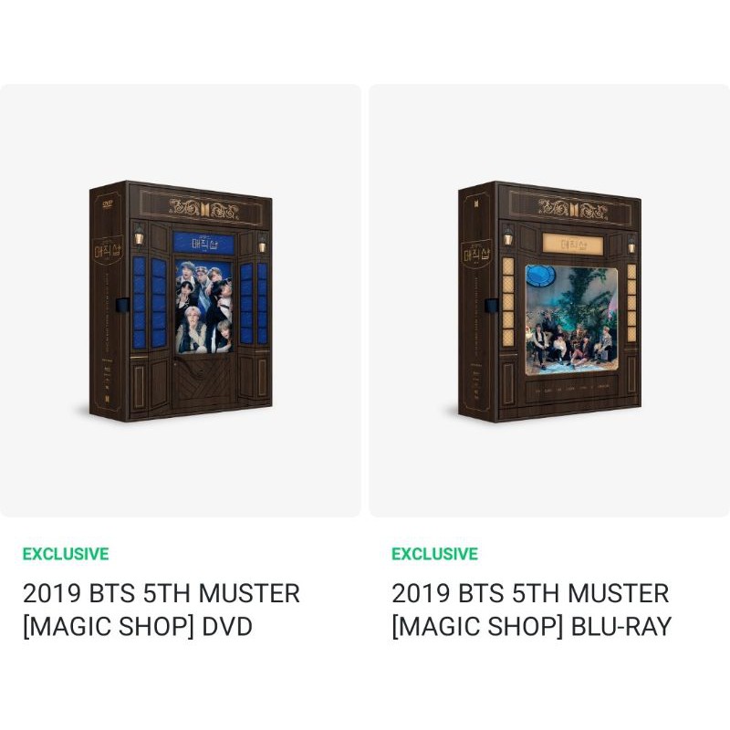 BTS 2019 5TH MUSTER (MAGIC SHOP) DVD BLURAY
