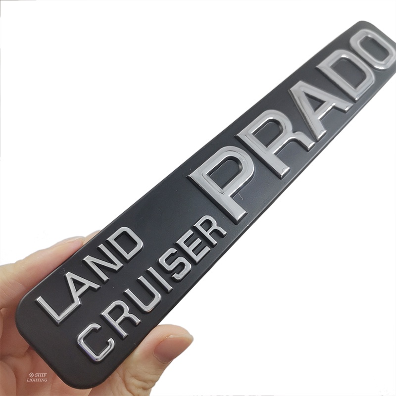 1pc Stiker Emblem Logo LAND CRUISER PRADO Bahan ABS Untuk Mobil TOYOTA PRADO 03-09 Tahun