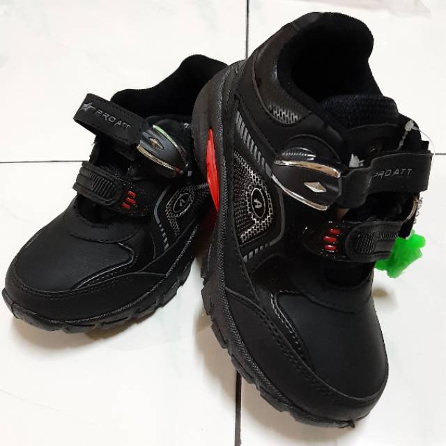 [COD] [MEDAN] Pro ATT Original MAGNETIC 28-37 Sepatu Sekolah Anak Laki-Laki TK SD FREE KAOS KAKI