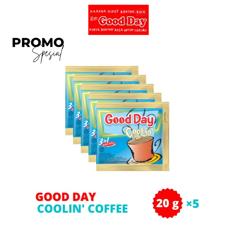 

GOOD DAY COOLIN' COFFEE 20 G × 5 SACHET