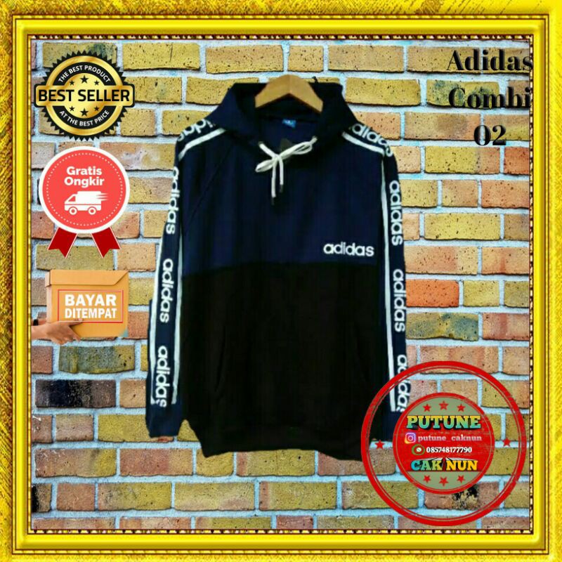 Jaket pria adidas mayer waterproof motor casual anthem / jaket distro murah