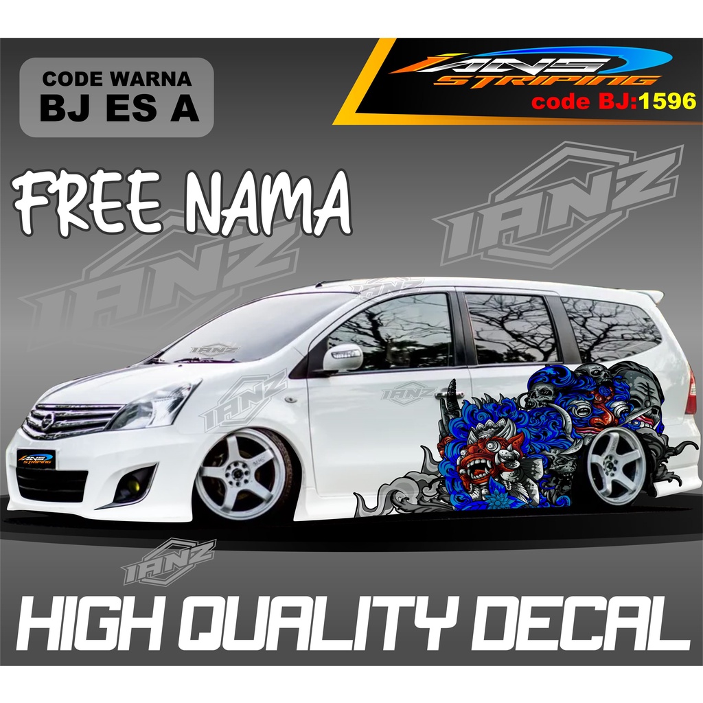 STIKER VARIASI MOBIL GRAND LIVINA / STIKER MOBIL TERIOS XPANDER NEW DESAIN / VARIASI STIKER MOBIL AVANZA XENIA